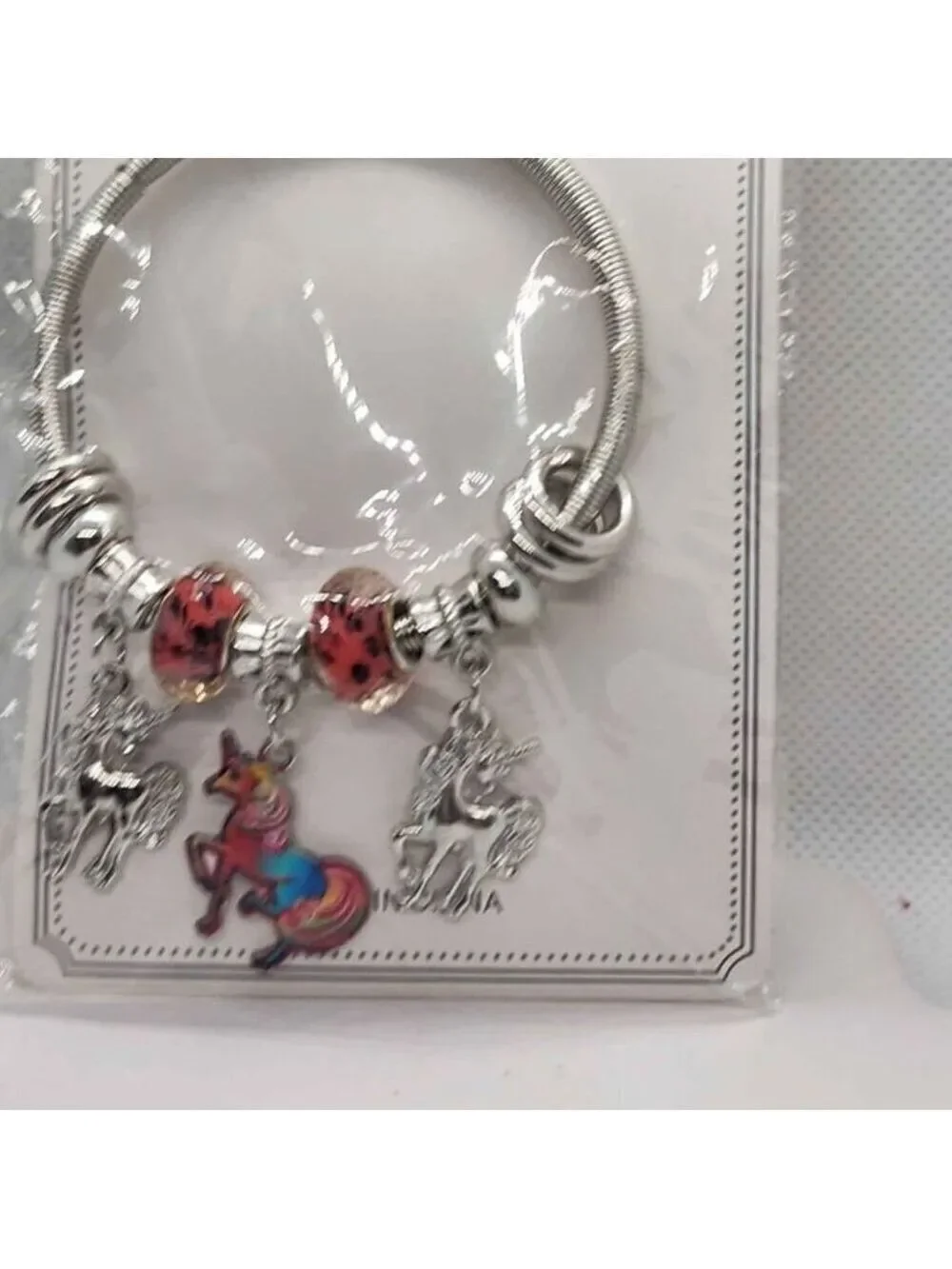 Brand New   Three Unicorn Bracelet